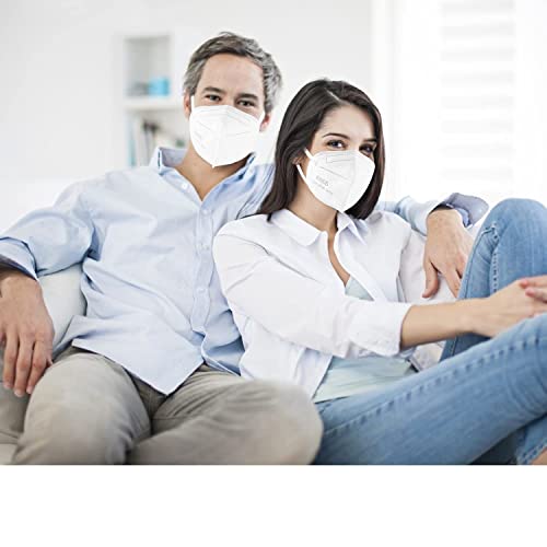 ChiSip Kn95 Face Masks 50 pack, Individually Wrapped Cup Dust Safety Masks 5 Layer Protection Mask for Adult, Men, Women, Indoor, Outdoor Use, White - Thumbnail 7