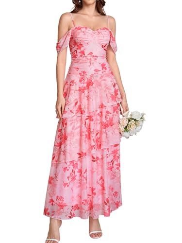 KUTUMAI - KUTUMAI Summer Tiered Floral Wedding Guest Maxi Dresses for Women 2026 - Best Deal on Amazon