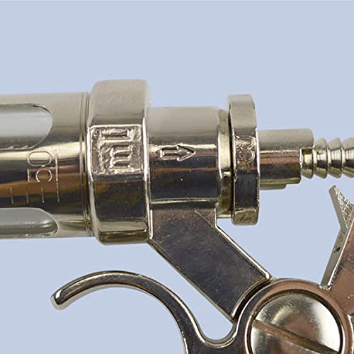 Hdgrncc 30Ml/50Ml Continuous Adjustable Stainless Steel Livestock Syringe Injector Veterinarian Automatic Vaccine Injection Gun For Cattle Pig Sheep #TOP2