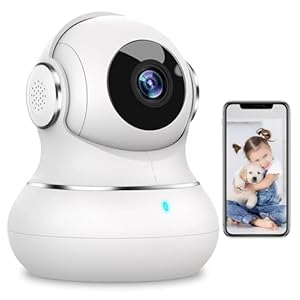 litokam Security Camera Indoor 2K, 360 Pan/Tilt Cameras for Home Security with Motion Detection, Baby Monitor Camera for Pet/Dog with Night Vision, WiFi Camera with App & 2-Way Audio (Only 2.4GHz
