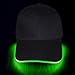 LED Hat - Ultra Bright Lights Unisex Baseball Cap One Size Fits All (Green)
