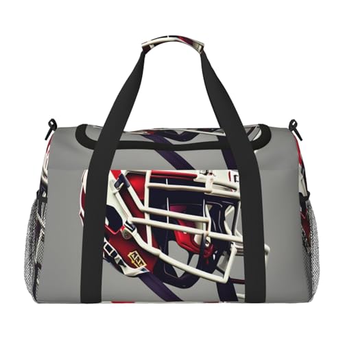 American Football Print Daily essentials Large Capacity Hand Carry Bag for Weekend Getaways style Bags