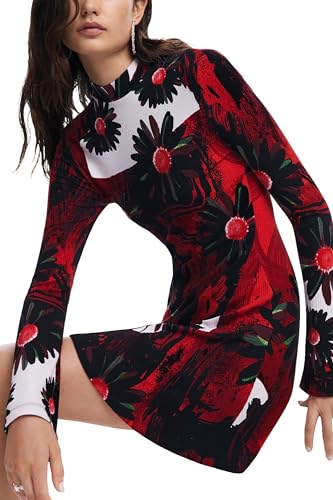 Image of Desigual Women's Woman Knit Dress Long Sleeve