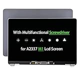 NUOLAISUN LCD Screen Replacement for MacBook Air 13' A2337 M1 2020 EMC 3598 Retina LCD Screen Display Full Assembly (Space Gray)