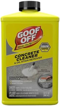 FG820 32OZ Goof Off, 32 OZ, Degreaser, Removes Embedded Oil from Concrete, No Scrubbing, No Rinsing, Liquid Dries to Powder, Easy to Use Pack of 2 image 2
