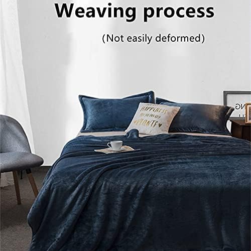 Miniatura 3 de SLNFXC - Manta con peso de color sólido, colcha súper suave en la cama, oficina y aire acondicionado (color gris, tamaño 70.9 x 78.7in)