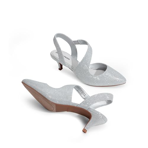 DREAM PAIRS Kitten Heels for Women Closed Toe Pointed Toe Low Heel Strappy Pumps Party Dance Wedding Dress Shoes for Women4