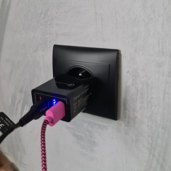 PARENCE.- Caricatore da parete USB, 4 porte/Funzione 3.0 intelligente e ultra veloce - Universale