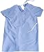 Hospital Patient Reinforced Iv Gown (Solid Blue) with Telemetry Pocket