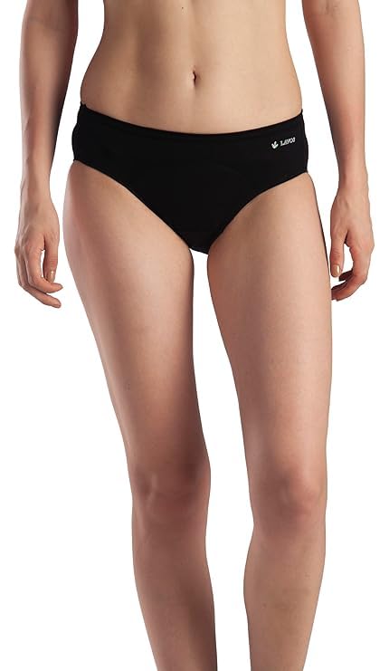 Lavos Women's Period Panty Hipster Leak Proof Underwear for Medium to Low Flow, Reusable Odor & Stain Free Bamboo Cotton Anti-Bacterial Menstrual Periods Panties for Women & Girls