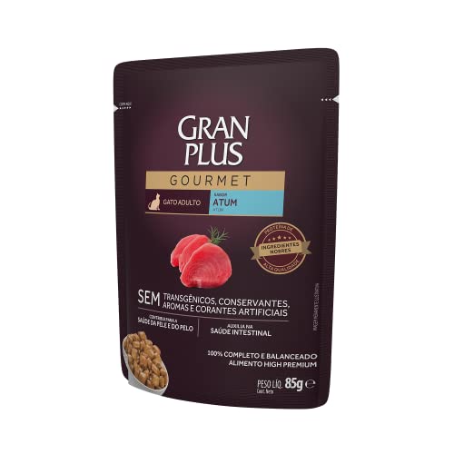 Granplus Ração Úmida Granplus Gourmet Gatos Adultos Atum 85G