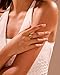 YeGieonr Gold Signet Rings for Women Non Tarnish Stackable Gold Ring, Waterproof Gemstone Statement Stainless Steel Jewelry Gift