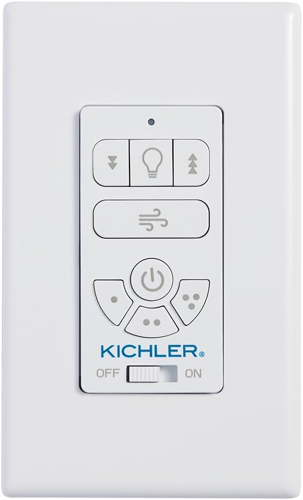 AC Standard Limited Function Wall Remote Control, Modern, Slim Design, 3 Speed Settings, Breeze Mode, 370145