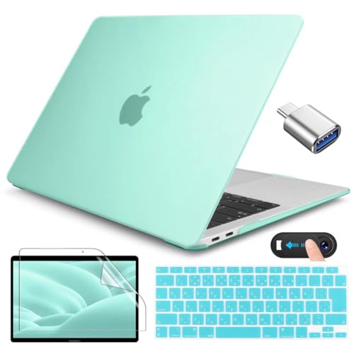 CISSOOK MacBook Air 13 P[X O[ 2020 2021  Jo[ A2179 A2337 Ή  green mac book air m1 Jo[ ϏՌ y { JISz L[{[hJo[ ʕیtB