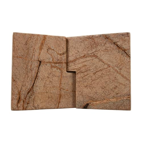 Image of Bloomingville Decorative Marble Book Holder, Forest Brown
