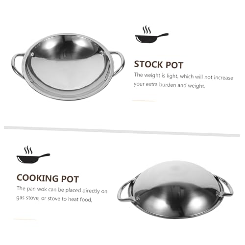 Wok de fondo redondo Unomor acero inoxidable ligero miniatura 6