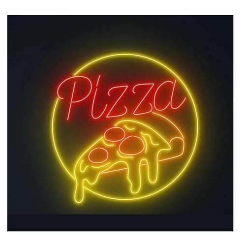 Ambiance apaisante et lampe enseigne au néon Pizza pour loft