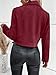 Kenhansion Womens Faux Bomber Biker Jacket Fashion Slim Long Sleeve Zip Up Cropped Coats Fall Zipper Outfits with Pockets (Wine Red,Medium)