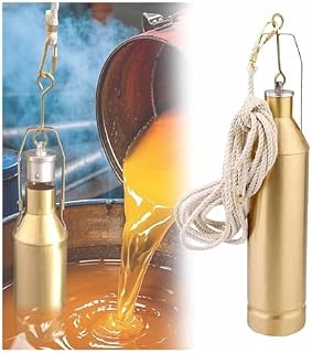 Handheld Deep Bottom Sampler - Industrial Copper Oil Sampling Tool for Easy Liquid Collection of Fuel, Diesel, Gear & Motor Oil - Durable & Easy to Clean