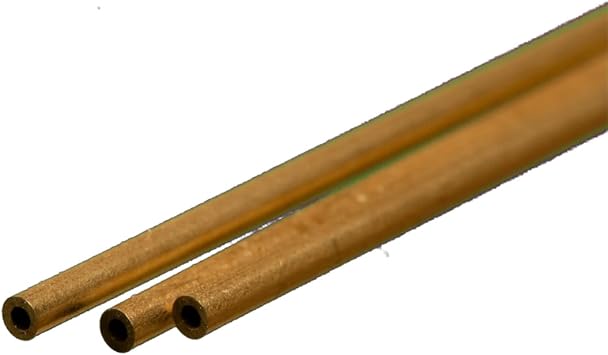 K&S 8125 3PK1/16x12 BRS RND Tube, 1/16"x 12"