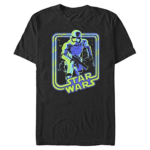 T-shirt Star Wars grande taille pour homme avec motif Stormtrooper luminescent en 4XL noir
