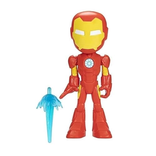 Spidey and his Amazing Friends Supersized Iron Man Action Figure, 9-Inch Avengers Action Figures, Marvel Super Hero Preschool Toys for 3+ Years - Thumbnail 4