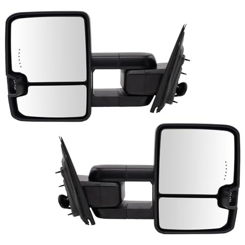 Trail Ridge Mirror Set Compatible with 2015-2016 Chevrolet 2015-2016 GMC