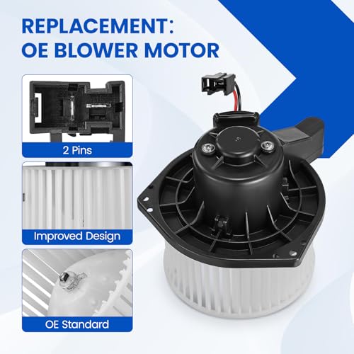 Image of HVAC Blower Motor 700187 Compatible with Chevy Colorado SSR,Compatible with GMC Canyon, PM9296 89019178 BM9356C 1581131 A /C Blower Motor Assembly for i280 i290 i350 i370