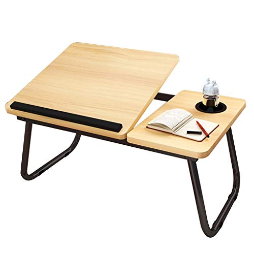 Escritorios de regazo para laptop, mesa plegable para laptop, mesa de regazo, mesa de cama ajustable, mesita de noche, mesa auxiliar para cama y sofá, mesa de desayuno (color: estilo 1)