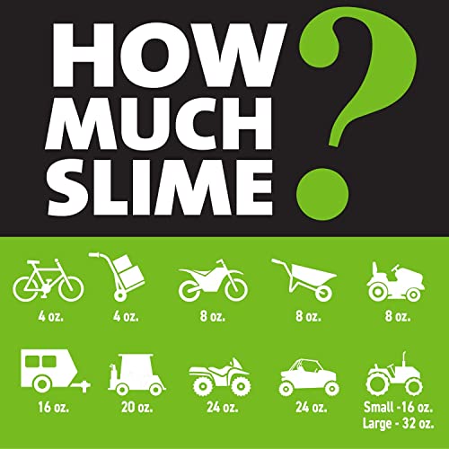 Image of Slime 10193-6PK 2-in-1 Tire and Tube Sealant Puncture Repair Sealant, Premium, Prevent and Repair, Suitable for Non-Highway Tires and Tubes, Non-Toxic, Eco-Friendly, 6 x 16oz Bottles