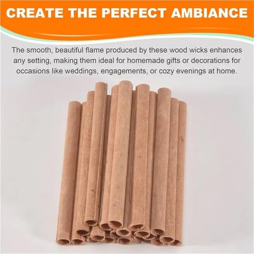 Mechas de Madera para Velas Pack 40 Unidades 100x8 mm miniatura 6