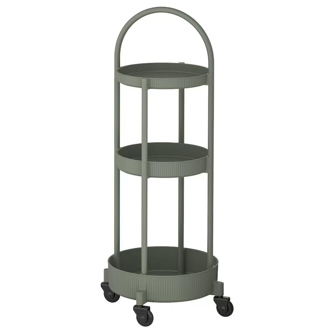 Ikea JUTTERSBO Trolley, Grey-Green, 36x36 cm (14 1/8x14 1/8 ")-image-29
