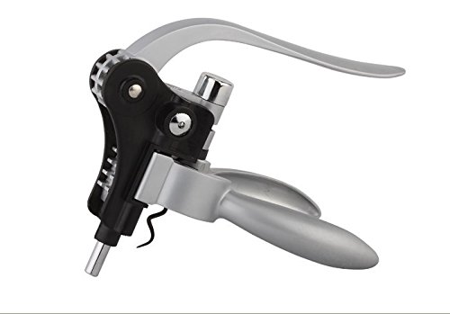 4-in-1 Bottle Opener Red Wine Corkscrew Wine Bottle Lever Opener with Foil Cutter Set Perfect for Connoisseur