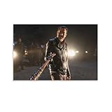 CZOUU Baseball BAT with Barbed Wire Lucille Negan Walking Dead Canvas Art Poster and Wall Art Picture Print Modern Family Bedroom Decor Posters 16x24inch(40x60cm)