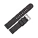 Nylon de montre NYL NATO Strap sur toile 18 20 22 22 24mm Femmes Hommes Remplacement Bande de remplacement Accessoires, Le noir, 18mm