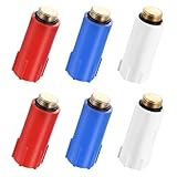 6 Stück Baustopfen 1/2 Zoll Messing, Blindstopfen 1/2 Zoll Abdrückstopfen, Baustopfen Wasserleitung zum Absperren von Wasserleitungen für Renovierungen