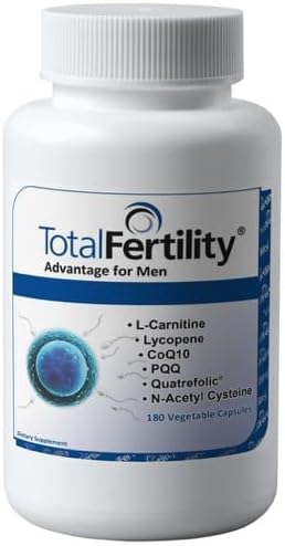 Advantage for Men by Trusted Science | Optimizes Sperm Count Motility and Morphology | Includes L-Carnitine, Lycopene, CoQ10, PQQ, Folate, N-Acetyl Cysteine | 180 Capsules