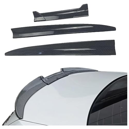 BFRDGE Coche Alerón Trasero para Audi A4 B8 2008-2013, Techo Trasero Spoiler Maletero Antiarañazos Accesorios Coche,B Carbon Fiber Look
