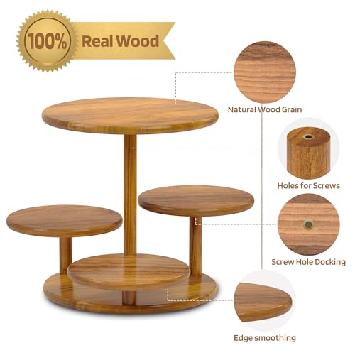 Hurzmoro GS-706 4 Tier Round Cupcake Tower Stand For 50 Cupcakes,Wood Cake Stand thumb #1