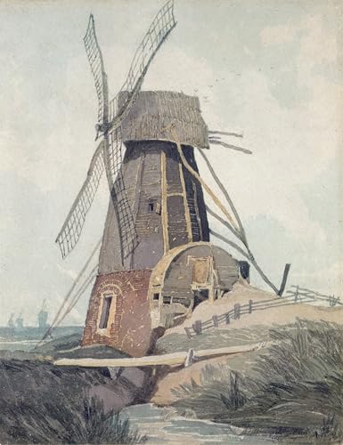Affiche Moulin de drainage dans le Lincolnshire par Sell Cotman Art Posters 60x90cm
