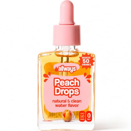 Image of Allways Drops Peach Water Enhancer | Sugar Free | 50 Servings
