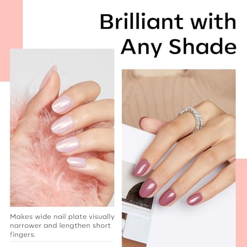 Image of Modelones Extra Short Oval Round Nail Tips - 510Pcs Soft Fake Nails Tips Gel Pre-shaped Half Matte Full Cover No Filed False Extension Manicure Salon DIY at Home 15 Sizes