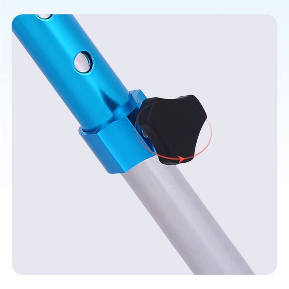 Bastón ingleses para Caminar cuádruple, muletas Ajustables para Ancianos, Hombres, Mujeres, Andador de pie para Sentarse, bastón con 4 Patas (Color : Blue)
