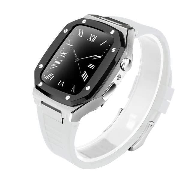 Boîtier en métal Apple Watch avec bracelet silicone pour une protection intégrale