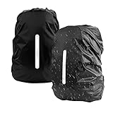 Fundas Lluvia para Mochilas,Cubierta Protectora para Mochila con Tira Reflectante,Funda Impermeable para Mochila,Bolso Protector de Lluvia,Cubierta Impermeable Mochila,Fundas Para Mochilas Impermeable