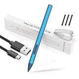 Stylus Pen for Microsoft Surface Pro 11/10/9/8/X/7+/7/6/5/4/3/Surface 3, Surface Go 4/3/2/1, Surface Laptop/Studio/Book 5/4/3/2/1 with Palm Rejection, 4096 Levels Pressure, Blue