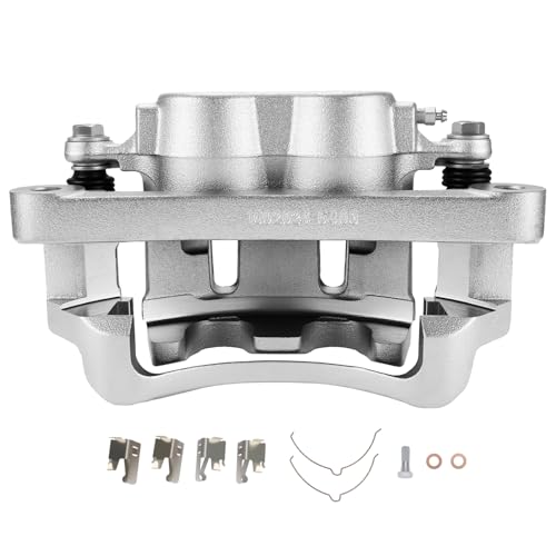 Image of SCITOO Front Left Brake Caliper With Bracket 18B4791 Compatible For Ford For Excursion 2000-2005 For Ford For F-250 Super Duty 1999-2004 For Ford For F-350 Super Duty 1999-2004