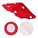 STOBOK Kids Mushroom Hat Red Plush Mushroom Hat Novelty Mushroom Beret Cartoon Party Cosplay Costume Accessories for Kids Adults Plush Party Hat