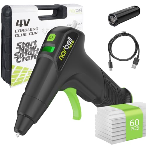 Cordless Hot Glue Gun Kit with 60 Sticks - Use Code HM6YTBYO
