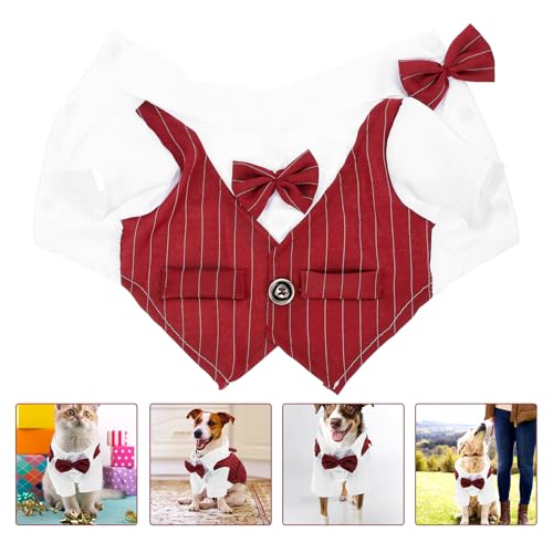 Disfraz camiseta formal roja para perros XXL miniatura 2
